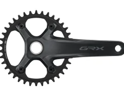 Shimano Cranksets & Parts|GRX FC-RX610-1 Crankset (Black) (1 x 12) (Hollowtech II) (165mm) (38T)