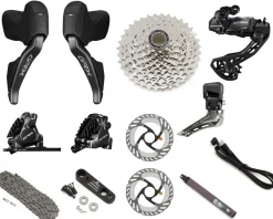 Shimano Electronic Shifting|Groupsets|GRX RX825 Di2 Groupset (Black) (2 x 12 Speed) (Disc Brake)