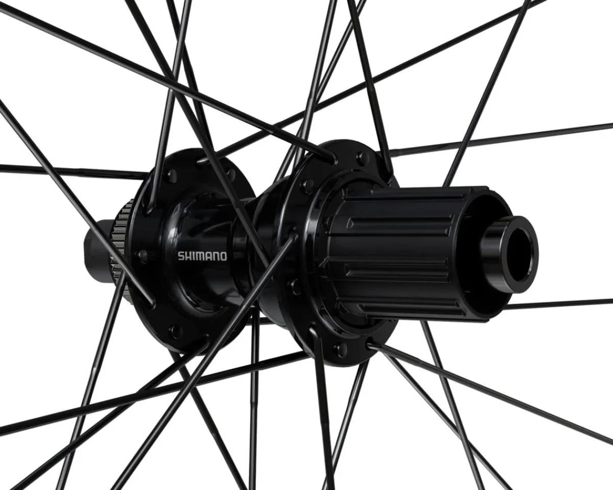 Shimano Wheels & Parts|Electronic Shifting|GRX WH-RX180 Alloy Gravel Wheel (Black) ( HG 11/12) (Rear) (12 x 142mm) (700c) (Centerlock) (Tubeless)