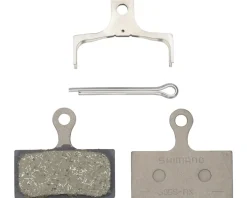 Shimano Brakes|Replacement Parts|G05S-RX Disc Brake Pad & Spring Bulk Pack (Resin Compound) (Stainless Steel Back Plate) (Box/25 Pair)