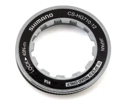 Shimano Replacement Parts|Cassettes|HyperGlide CS-HG710-12 Cassette Lock Ring & Washer (Silver)