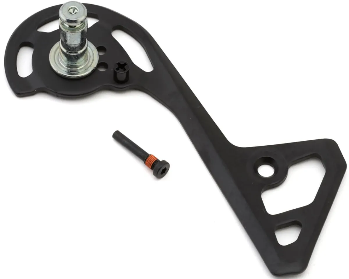 Shimano Replacement Parts|RD-R7000 105 Rear Derailleur Outer Plate & Fixing Screw (Black) (SS | Short Cage) (2 x 11 Speed)