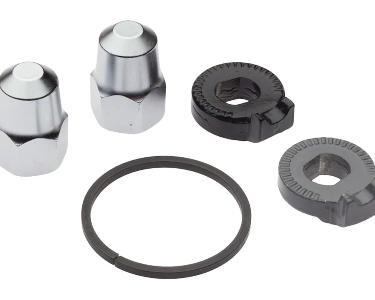 Shimano Wheels & Parts|Rear Hub Nuts, Cog Snap Ring, & Non-Turn Washers (Alfine and Nexus) (For 38° Horizontal Dropouts)