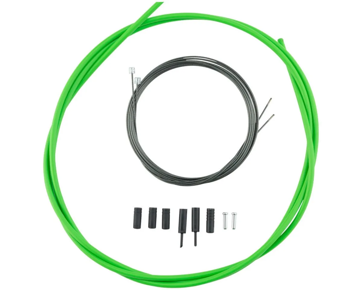Shimano Cables & Housing|Holiday Shopping|Road Optislick Derailleur Cable & Housing Set (Green) (1.2mm) (1800/2100mm)