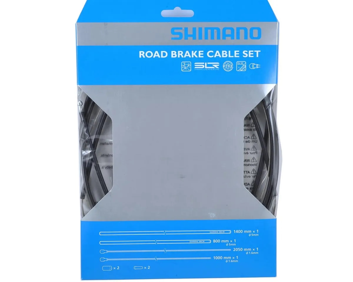 Shimano Brakes|Holiday Shopping|Road PTFE Brake Cable & Housing Set (Black) (1.6mm) (1000/2050mm)