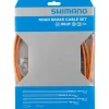 Shimano Brakes|Cables & Housing|Road PTFE Brake Cable & Housing Set (Orange) (1.6mm) (1000/2050mm)