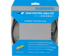 Shimano Cables & Housing|Holiday Shopping|105 R7000 Road Optislick Derailleur Cable & Housing Set (Black) (1.2mm) (1800/2100mm)
