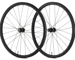 Shimano Wheels & Parts|RS710 C32 Carbon Wheelset (Black) ( HG 11/12) (700c) (Centerlock) (Tubeless)