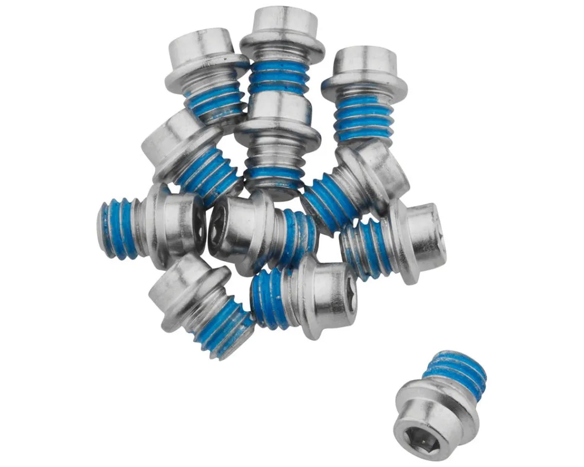 Shimano Pedals & Cleats|Saint PD-M828 Flat Pedal Pins (Silver) (Short Length) (12 Pack)