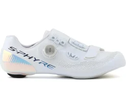 Shimano Shoes|Shoes, Socks, & Footwear|SH-RC903E S-PHYRE PWR Sprinters Shoes (White) (Wide Version) (40) (Wide)