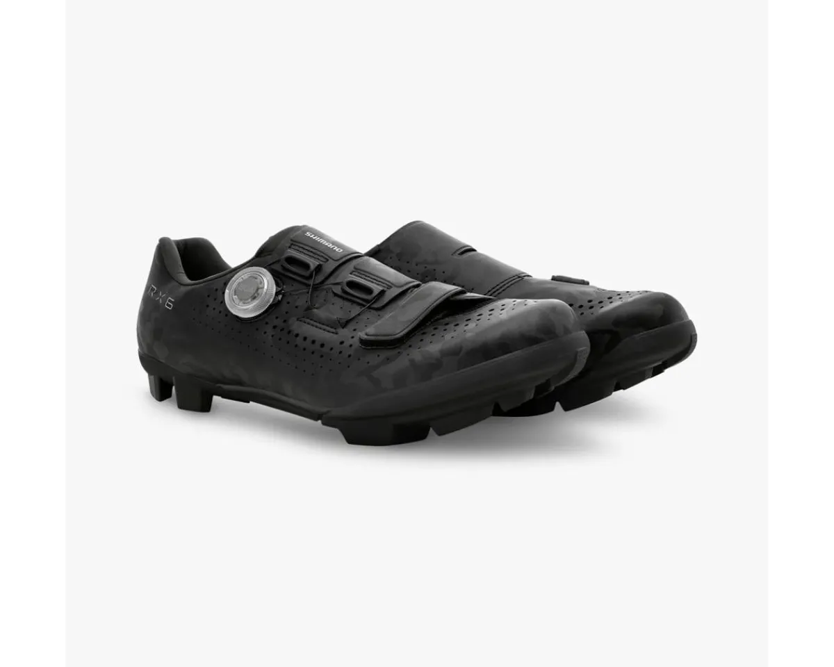 Shimano Shoes|Holiday Shopping|SH-RX600E Gravel Shoes (Black) (40) (Wide) (Wide Version)
