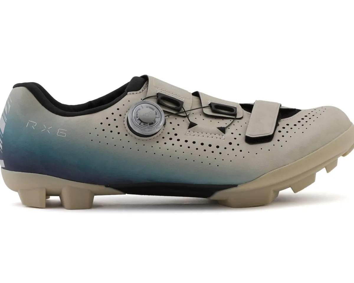 Shimano Shoes|Shoes, Socks, & Footwear|SH-RX600 RX6 Gravel Shoes (Beige/Blue) (43)