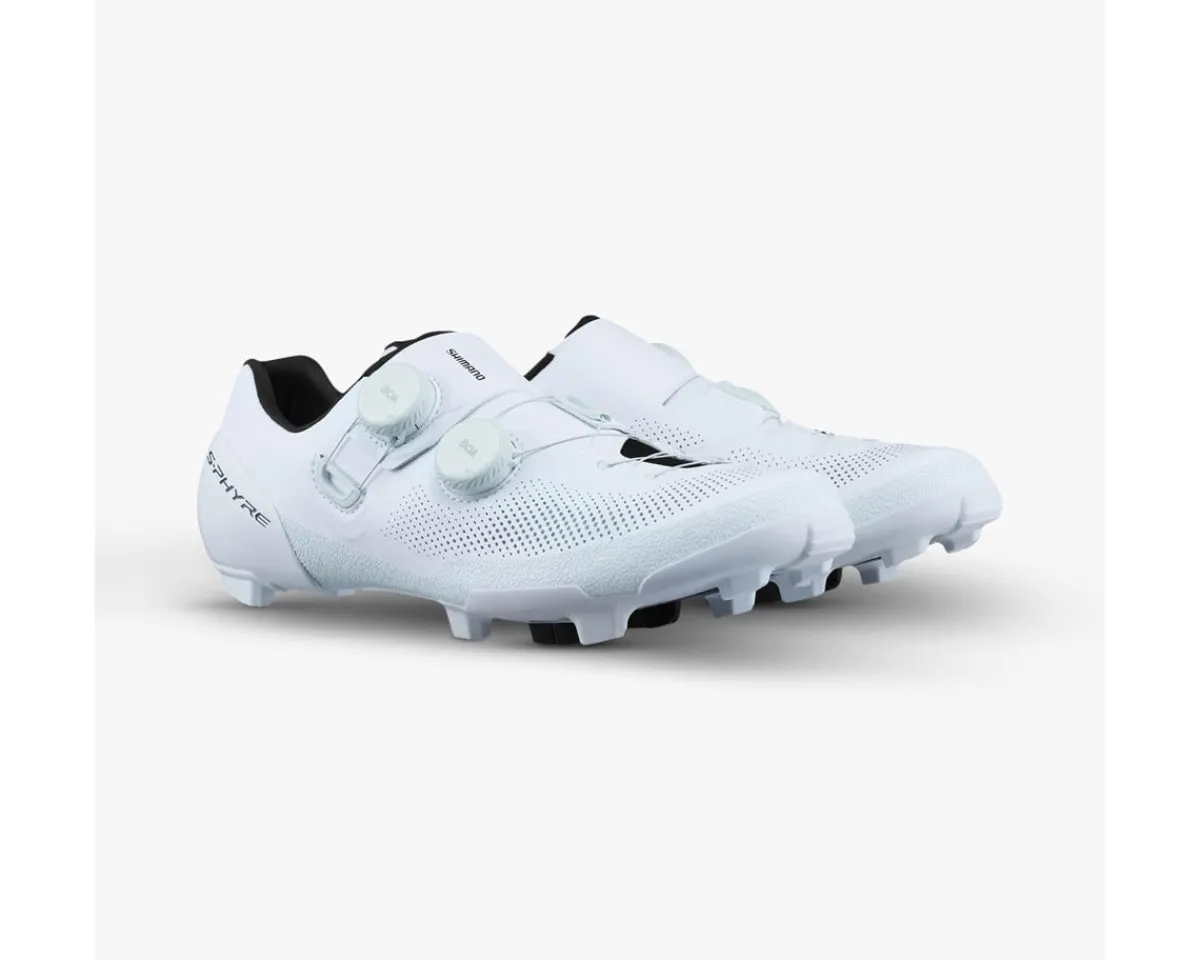Shimano Shoes|Holiday Shopping|SH-RX910 S-PHYRE Gravel Bike Shoes (White) (40) (Standard) (w/ Cleat Pontoon)