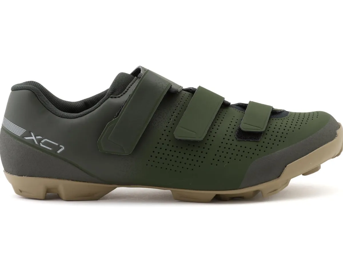 Shimano Shoes, Socks, & Footwear|SH-XC102 Mountain Bike Shoes (Olive) (44)