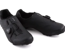 Shimano Shoes|Shoes, Socks, & Footwear|SH-XC300 Mountain Bike Shoes (Black) (Wide Version) (46) (Wide)