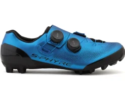 Shimano Shoes|Shoes, Socks, & Footwear|SH-XC903 S-PHYRE Mountain Bike Shoes (Blue) (Wide Version) (40)