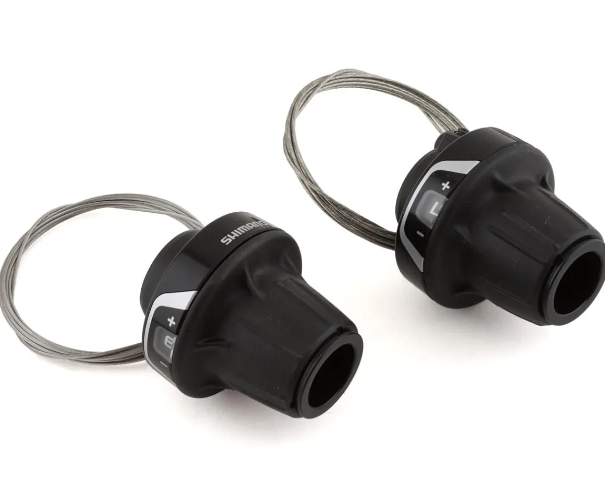 Shimano Shifters|Holiday Shopping|SL-RV400 Revo Twist Shifter (Black) (Pair) (3 x 6 Speed)