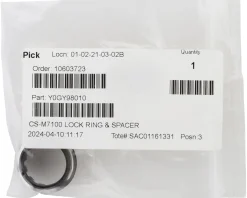 Shimano Wheels & Parts|Replacement Parts|SLX CS-M7100 Cassette Lock Ring and Spacer (Black) (Micro Spline)