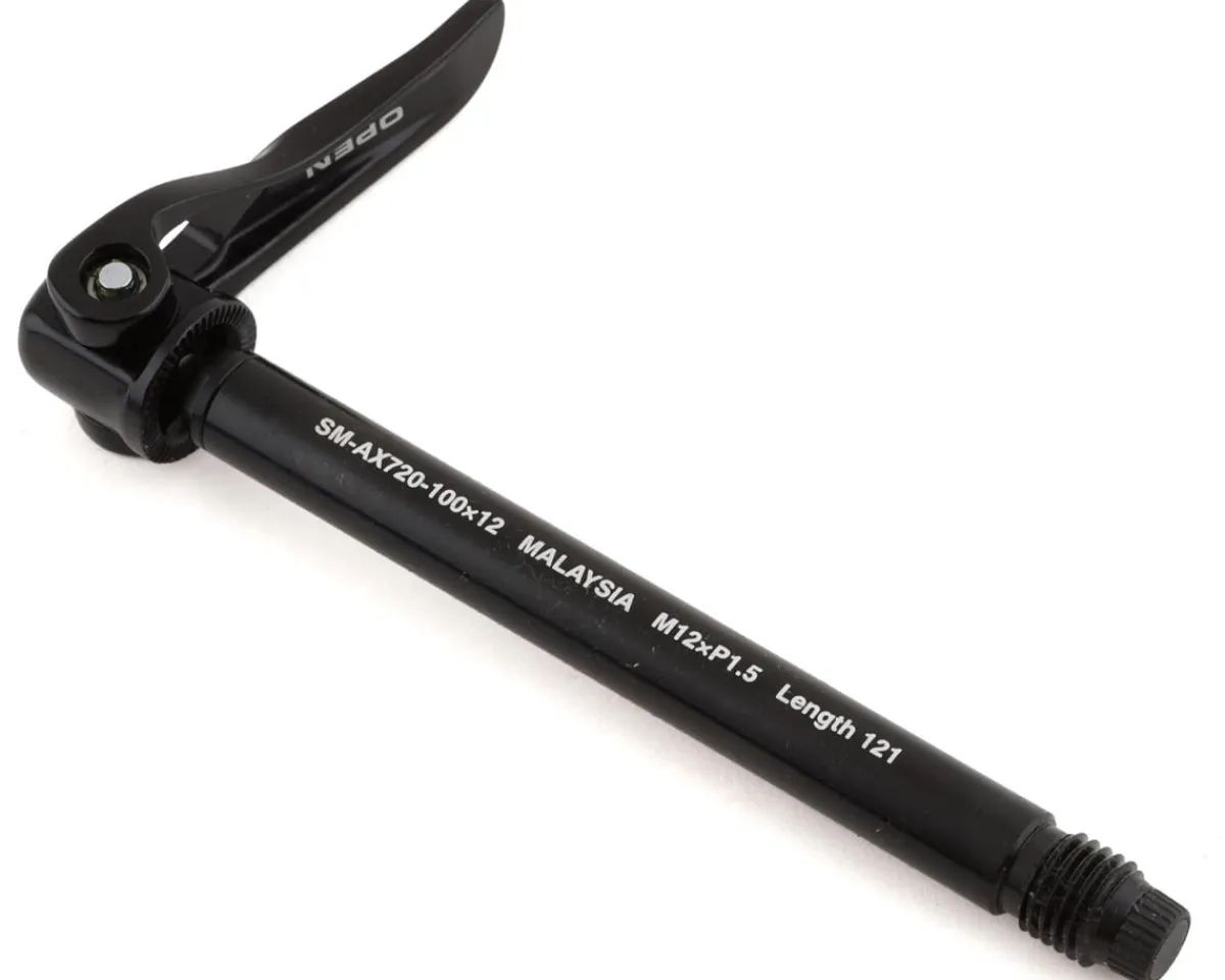 Shimano Wheels & Parts|Suspension|SM-AX720 Quick Release E-Thru Axle (Black) (121mm) (12 x 100mm) (1.5mm)