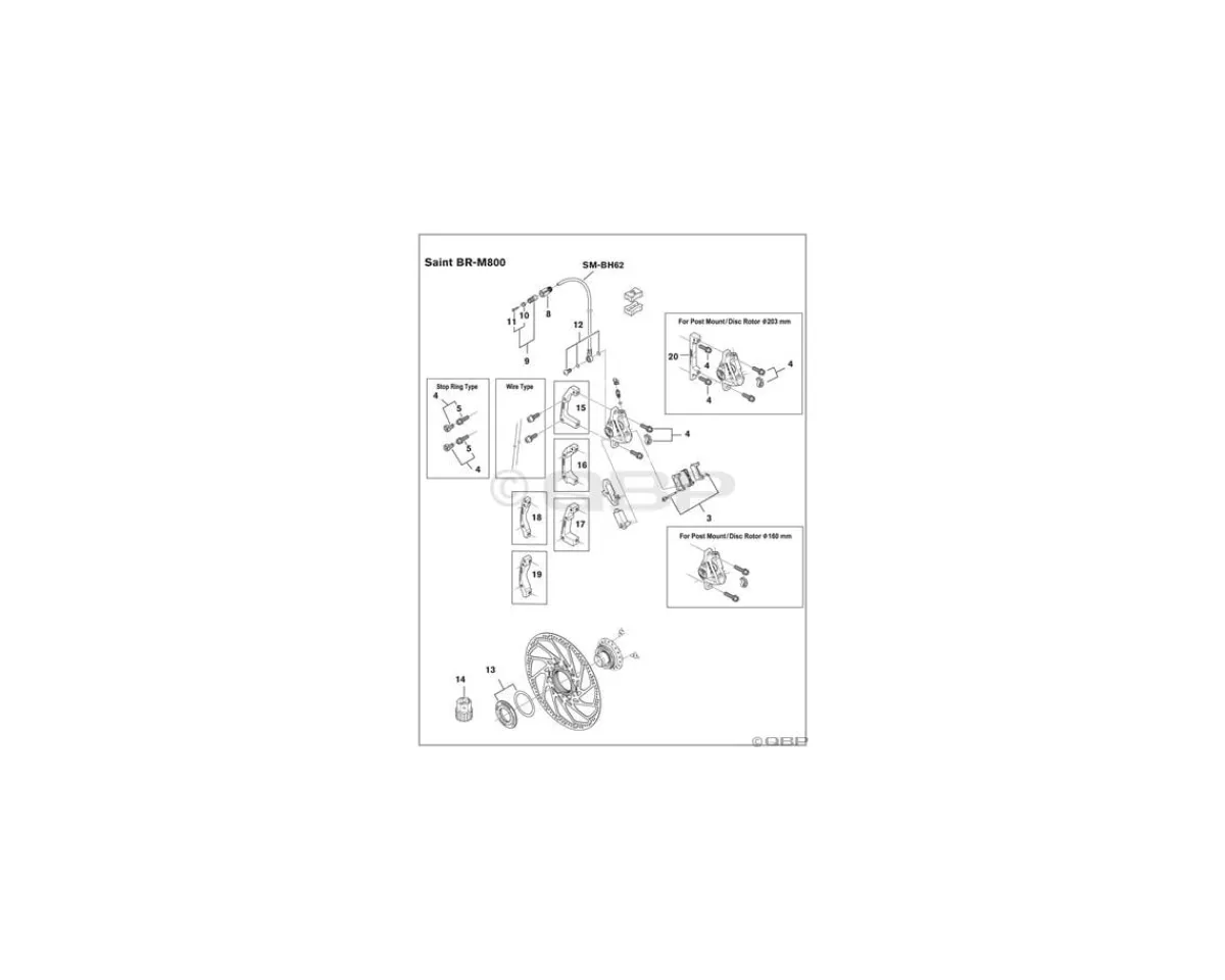 Shimano Brakes|Replacement Parts|SM-BH60 Brake Hose Banjo Bolt & O-Rings (BH96, BH63, BH62, BH61)