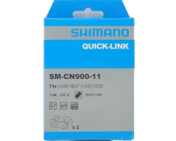 Shimano Chains & Accessories|Holiday Shopping|SM-CN900 Chain Quick Links (Silver) (11 Speed) (2 Pairs)