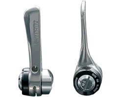 Shimano Shifters|Holiday Shopping|Sora SL-R400 Downtube Shifters (Silver) (Pair) (2/3 x 8 Speed) (Braze-On)