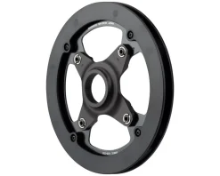 Shimano Chainrings & Accessories|E-Bike Parts|Steps E-MTB Direct Mount Chainring (Black) (1 x 10/11 Speed) (Single) (50mm Chainline) (44T) (w/ Double Chainguide)