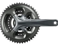 Shimano Cranksets & Parts|Holiday Shopping|Tiagra 4703 Crankset (Grey) (3 x 10 Speed) (Hollowtech II) (165mm) (50/39/30T) (74/110 Asymmetric BCD)