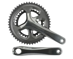 Shimano Cranksets & Parts|Holiday Shopping|Tiagra 4700 Crankset (Grey) (2 x 10 Speed) (Hollowtech II) (165mm) (50/34T) (110 Asymmetric BCD)
