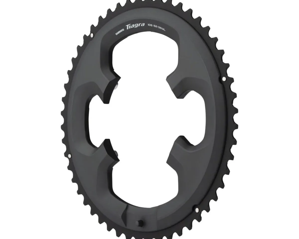Shimano Chainrings & Accessories|Replacement Parts|Tiagra FC-4700 Chainring (Black) (Outer) (52T) (110 BCD Asymmetric) (2 x 10 Speed)