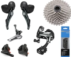 Shimano Groupsets|Tiagra 4700 Road Groupset (Grey) (2 x 10 Speed) (Hydraulic Disc Brake)
