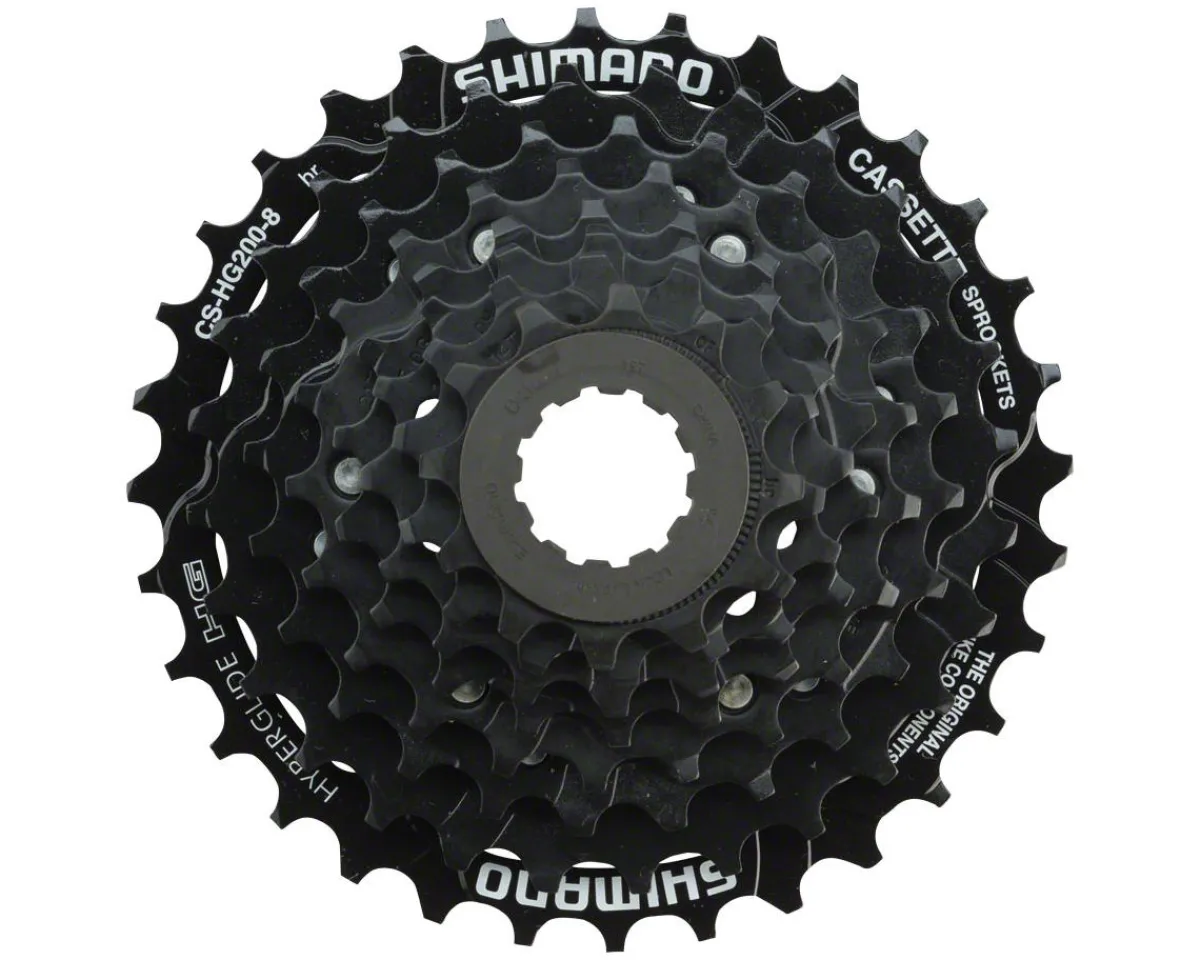 Shimano Holiday Shopping|Cassettes|Tourney CS-HG200 Cassette (Black) (8 Speed) ( HG) (12-32T)