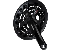 Shimano Cranksets & Parts|Holiday Shopping|Tourney FC-A073 Crankset (Black) (3 x 7/8 Speed) (Square Taper) (170mm) (50/39/30T) (Riveted) (w/ Chain Guard)