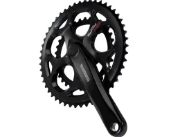 Shimano Cranksets & Parts|Holiday Shopping|Tourney FC-A070 Crankset (Black) (2 x 7/8 Speed) (Square Taper) (170mm) (50/34T) (Riveted)