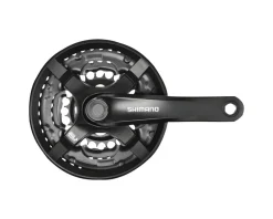Shimano Cranksets & Parts|Holiday Shopping|Tourney FC-TY501 Crankset (Black) (3 x 6/7/8 Speed) (Square Taper) (170mm) (48/38/28T) (Riveted)