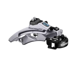 Shimano Holiday Shopping|Derailleurs & Parts|Tourney FD-TX800 Front Derailleur (3 x 7/8 Speed) (63 - 66º) (FD-TX800-TS3) (28.6/31.8/34.9mm) (Top Swing) (Dual Pull)