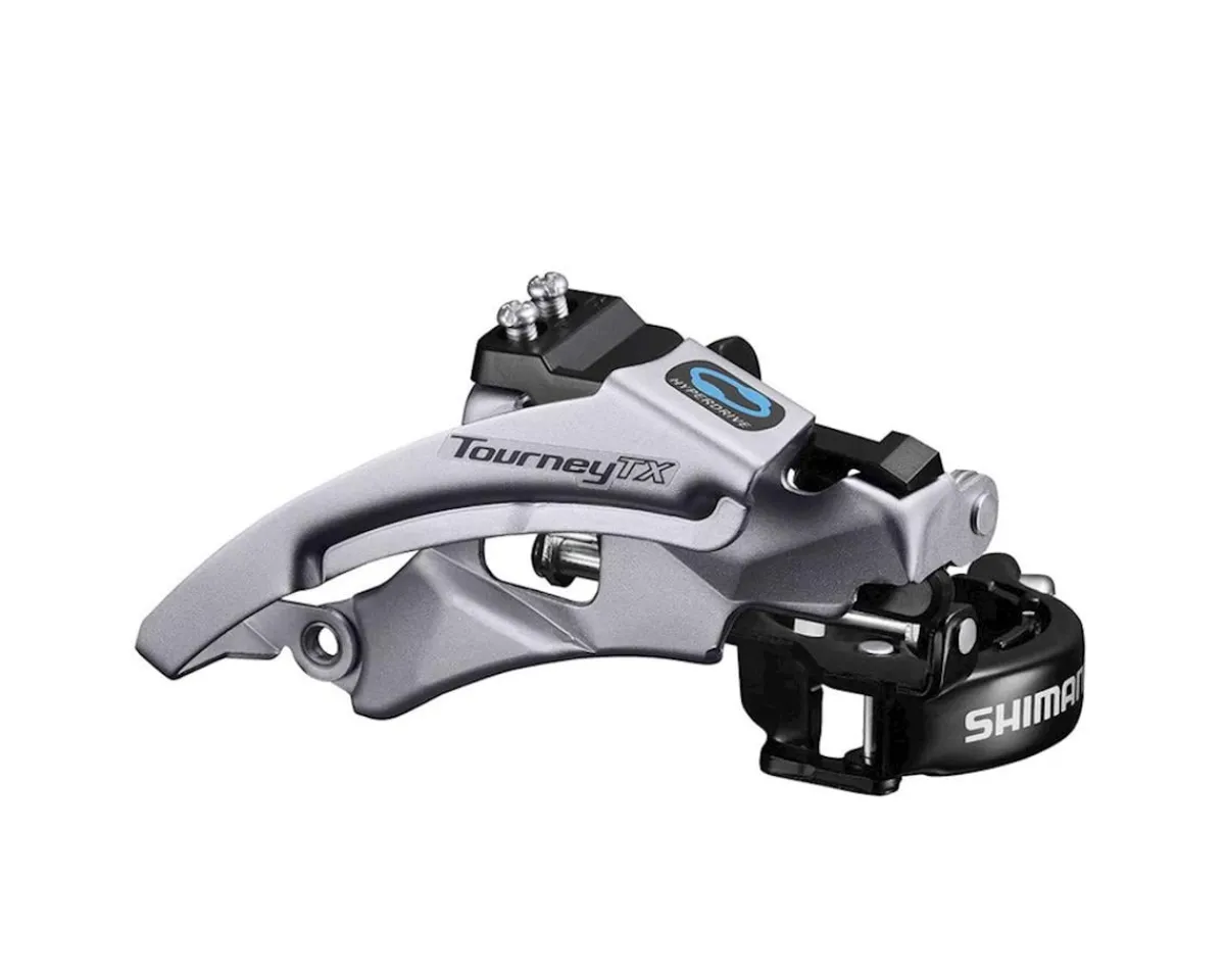 Shimano Holiday Shopping|Derailleurs & Parts|Tourney FD-TX800 Front Derailleur (3 x 7/8 Speed) (63 - 66º) (FD-TX800-TS3) (28.6/31.8/34.9mm) (Top Swing) (Dual Pull)