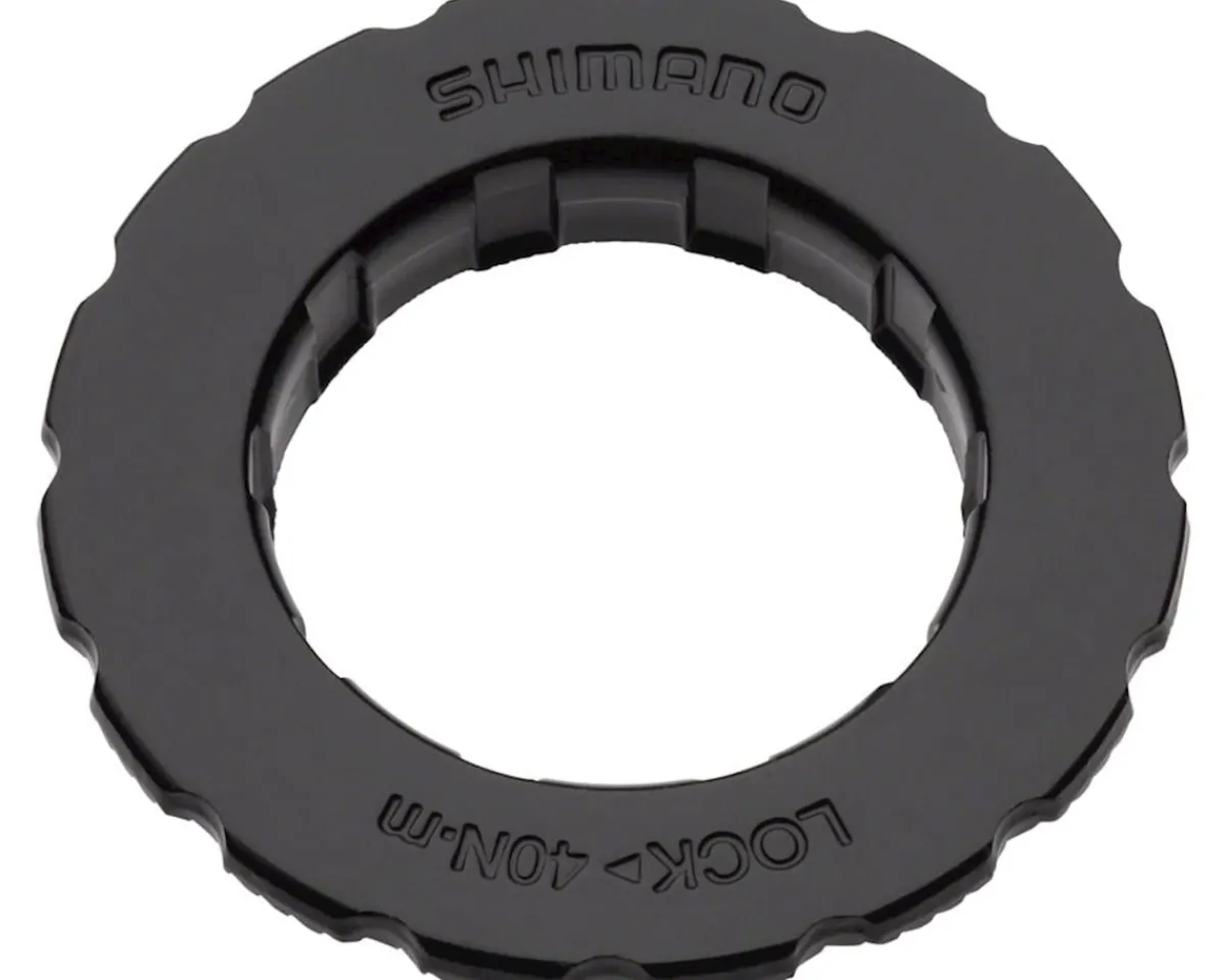 Shimano Brakes|Tourney SM-RT10 Centerlock Rotor Lockring and Washer (Black)