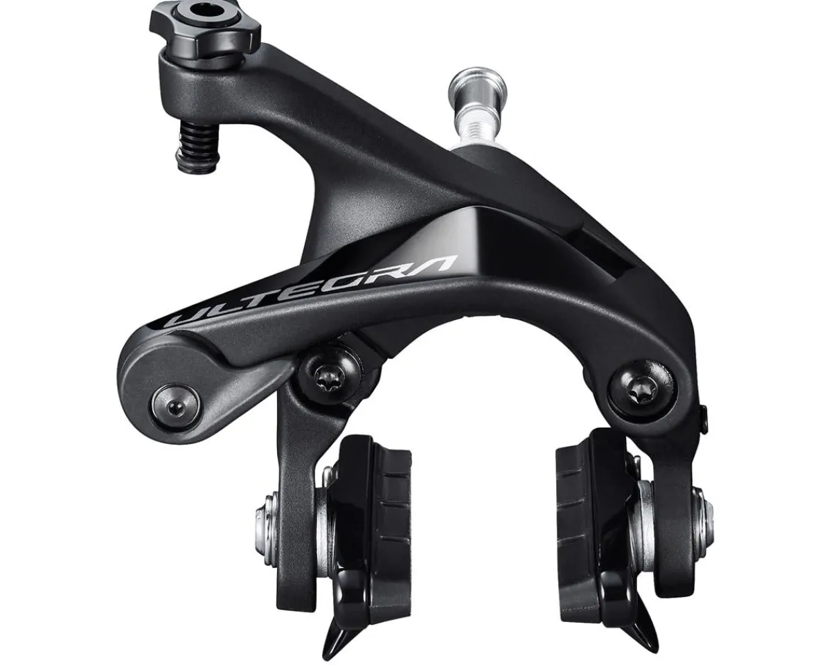 Shimano Brakes|Electronic Shifting|Ultegra BR-R8110 Direct Mount Rim Brake Calipers (Black) (BR-R8110-F) (Front)