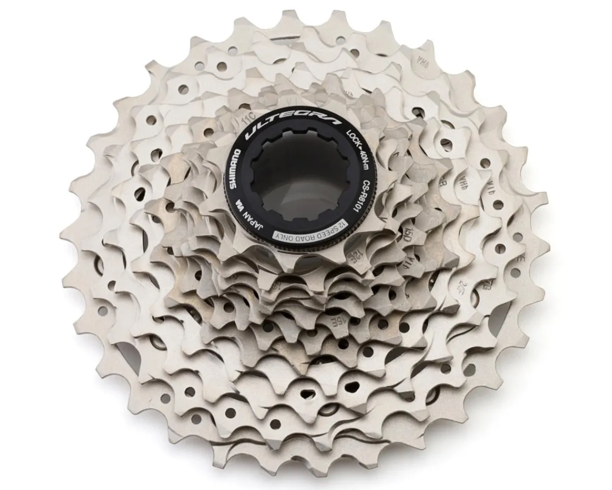 Shimano Electronic Shifting|Holiday Shopping|Ultegra CS-R8101 Cassette (Silver) (12 Speed) ( HG) (11-30T)