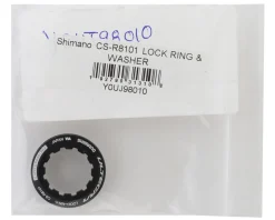 Shimano Replacement Parts|Cassettes|Ultegra CS-R8101 Lock Ring & Washer (Black)