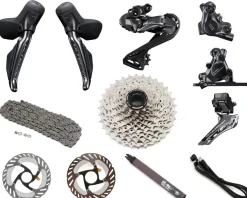 Shimano Electronic Shifting|Groupsets|Ultegra R8100 Di2 Groupset (Black) (2 x 12 Speed) (11-34T) (Disc Brake)