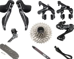 Shimano Electronic Shifting|Groupsets|Ultegra R8150 Di2 Rim Brake Groupset (Black) (2 x 12 Speed) (11-30T)