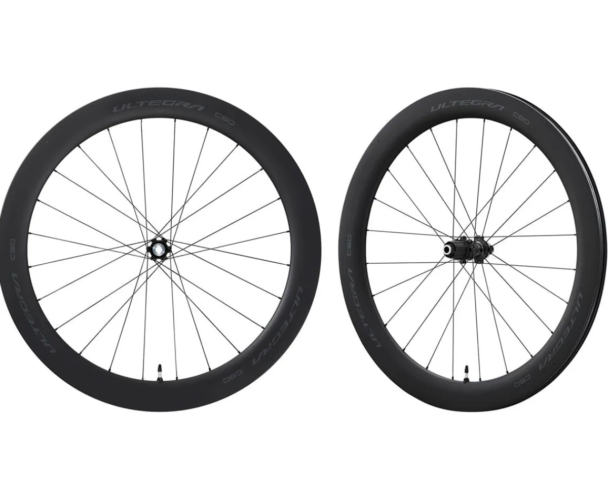 Shimano Wheels & Parts|Ultegra WH-R8170-C60-TL Wheels (Black) ( HG 11/12) (Wheelset) (700c) (Centerlock) (Tubeless)