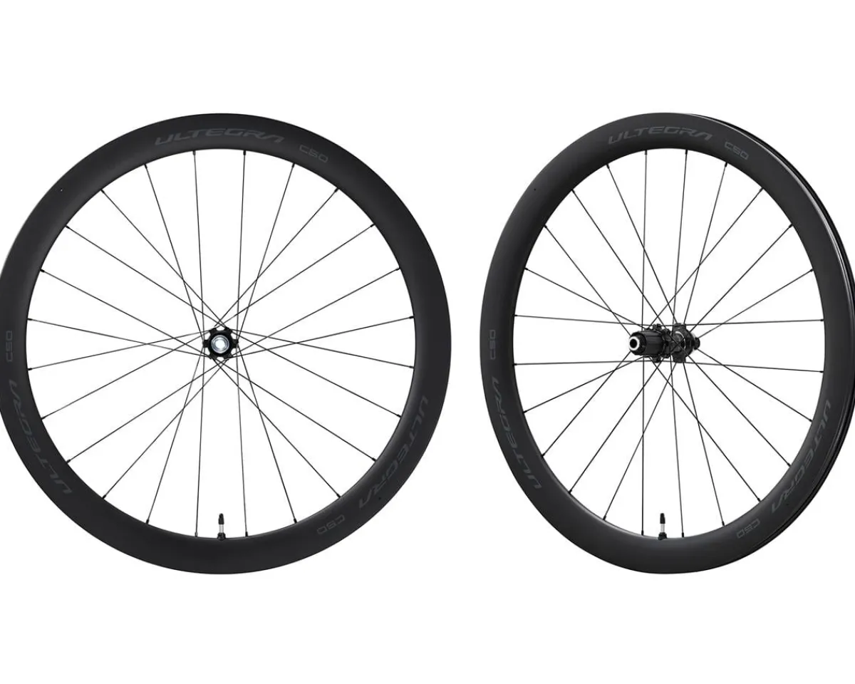 Shimano Wheels & Parts|Ultegra WH-R8170-C50-TL Wheels (Black) ( HG 11/12) (Wheelset) (700c) (Centerlock) (Tubeless)