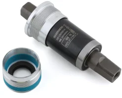 Shimano Bottom Brackets & Parts|Holiday Shopping|UN300-K Square Taper English Bottom Bracket (Silver) (BSA) (68mm) (110mm) (For Chain Case)