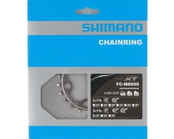 Shimano Chainrings & Accessories|Holiday Shopping|XT M8000 Chainrings (Black/Silver) (3 x 11 Speed) (Inner) (22T) (94/64mm Asym. BCD)