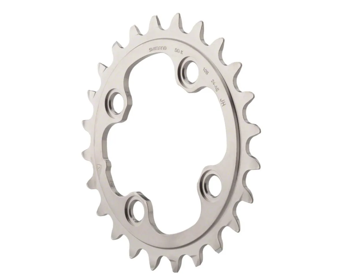 Shimano Chainrings & Accessories|XT M780 Chainrings (Black/Silver) (3 x 10 Speed) (64/104mm BCD) (Inner) (24T) (AE-Type)