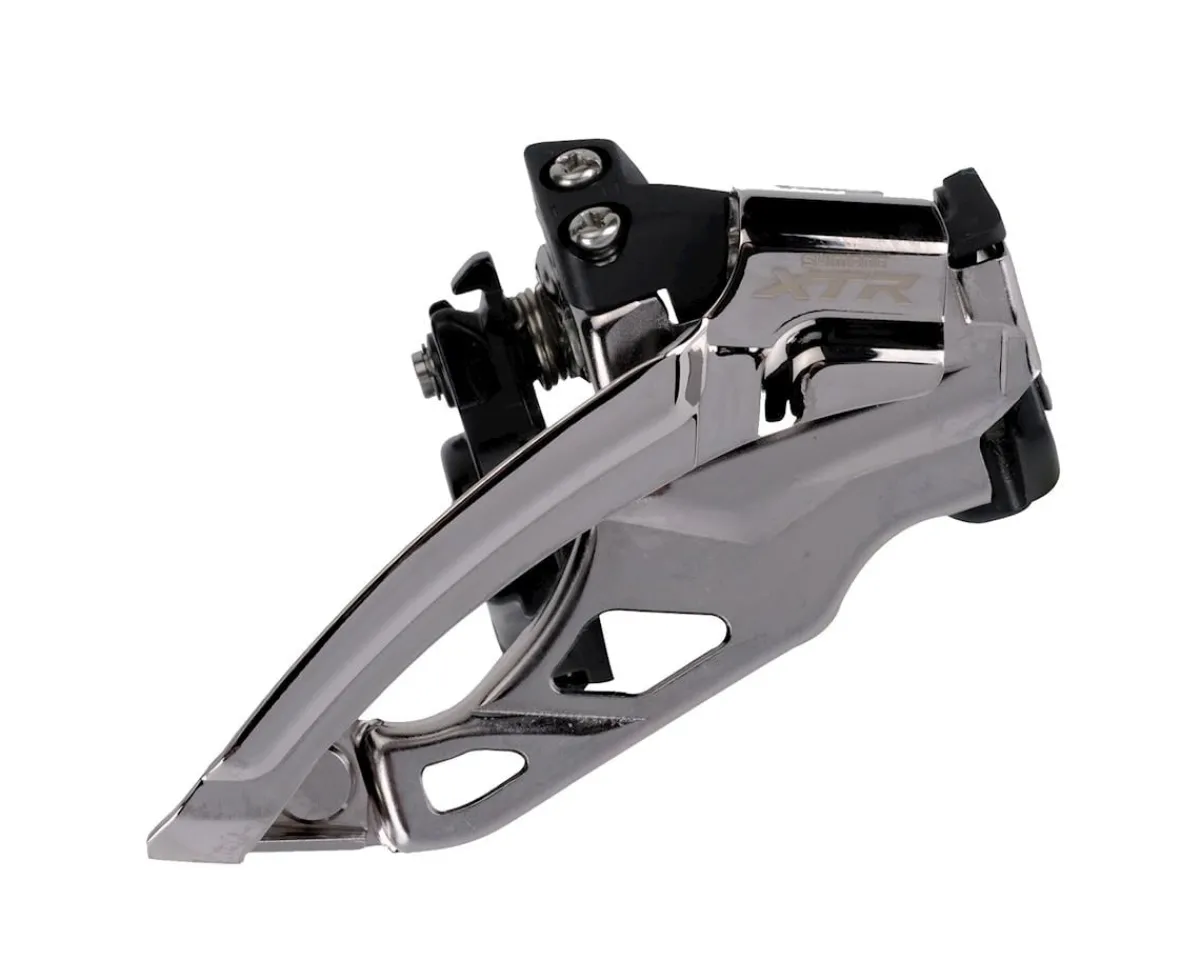 Shimano Derailleurs & Parts|Xtr M985 2X10-Speed Multi-Clamp Top-Swing Front Derailleur For Mountain Double Cranks