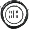 Shimano Replacement Parts|Cables & Housing|XTR SP41 Polymer-Coated Derailleur Cable Set (Black) (1.2mm) (1800/2100mm) (Cables & Housing)